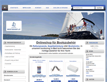 Tablet Screenshot of bootsshop.at